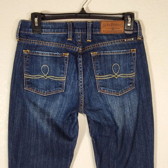 Lucky Brand Sofia Bootcut Jeans Women Size 6/28 Dark Blue Denim Vintage Y2K - Picture 7 of 14